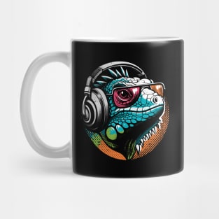 Gamer Iguana Music Lover Mug